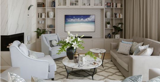 Apartament w stylu hamptons