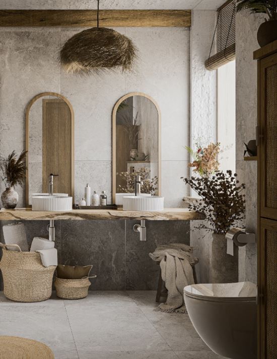 Łazienka w stylu boho