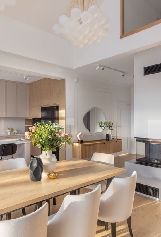 Kaszmirowe wnętrza rodzinnego domu w Mławie