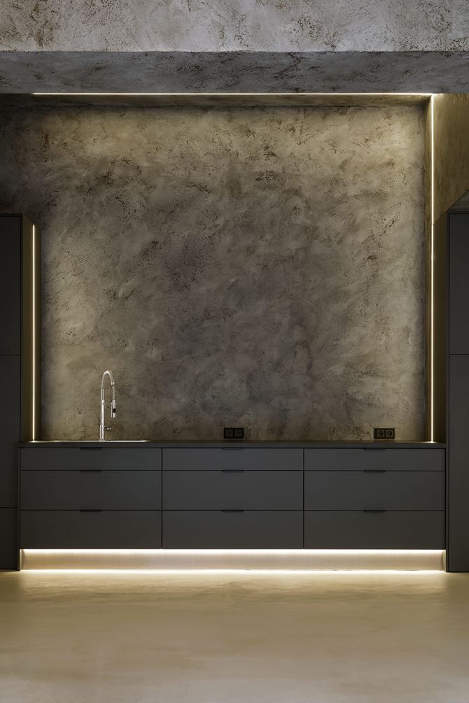 Minimalistyczna kuchnia Archistory Timgrey x Gira, fot. Yassen Hristov