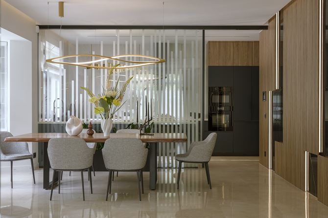 Jadalnia modern contemporary, Archistory Timgrey x Gira, fot. Yassen Hristov