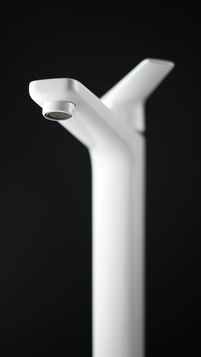 Bateria umywalkowa wysoka bianco Deante Blur