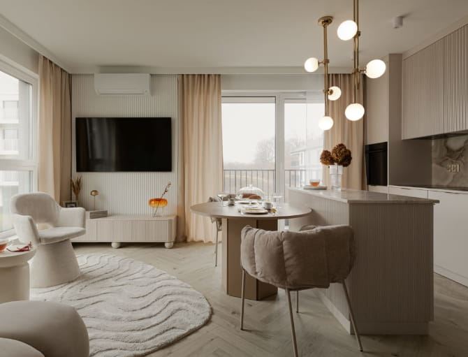 Nieprzemijająca elegancja: wnętrza apartamentu w Gdyni