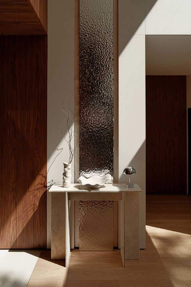 Konsola w przedpokoju, projekt SAAN Architects.jpg