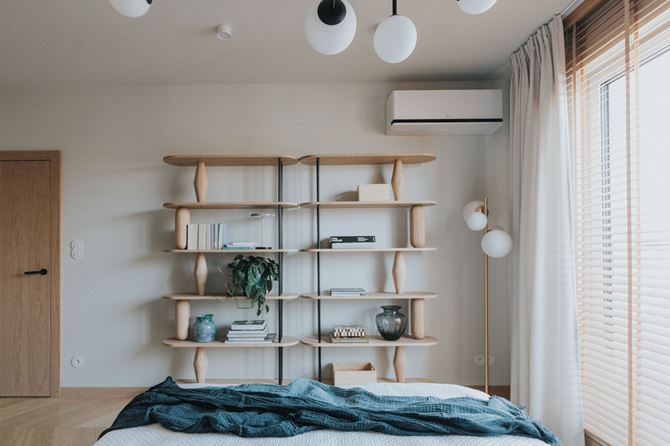 Detale sypialni w realizacji projektu TYMA PROJEKT