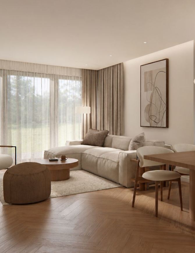 Spokój zaklęty w naturze. 140-metrowy dom w stylu Organic Modern