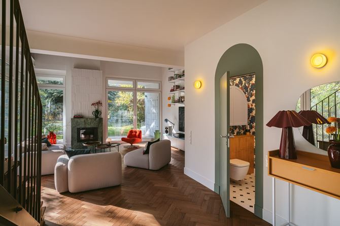 Projekt strefy dziennej w domu. Projekt.Hanna Pietras Architect. Fot.KRONIKI.jpg