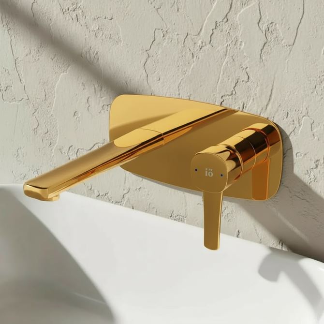 Bateria umywalkowa podtynkowa korek click-clack złota IÖ Ronne