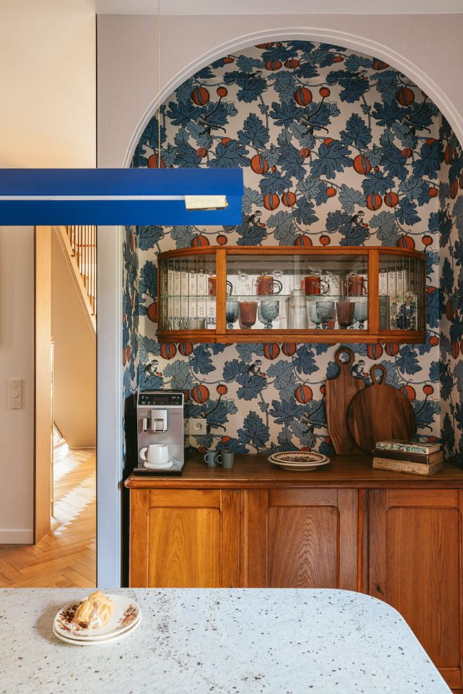 Tapeta w kuchni. Projekt.Hanna Pietras Architect. Fot.KRONIKI.jpg