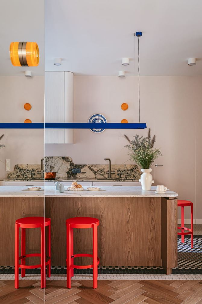 Wyspa w kuchni. Projekt.Hanna Pietras Architect. Fot.KRONIKI.jpg