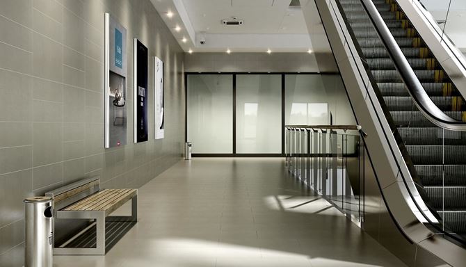 Aranżacja przestrzeni w galerii handlowej