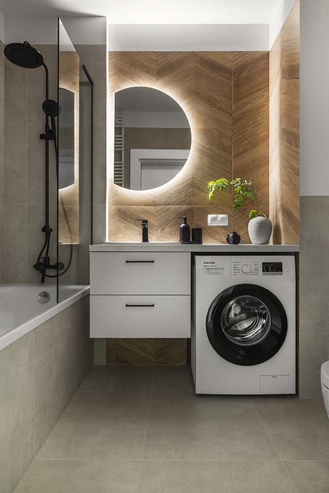 Pralka od baltem w łazience. projekt Decoroom, fot. Kamila Markiewicz-Lubańska, Wnętrza w Obiektywie (3)-min.jpg