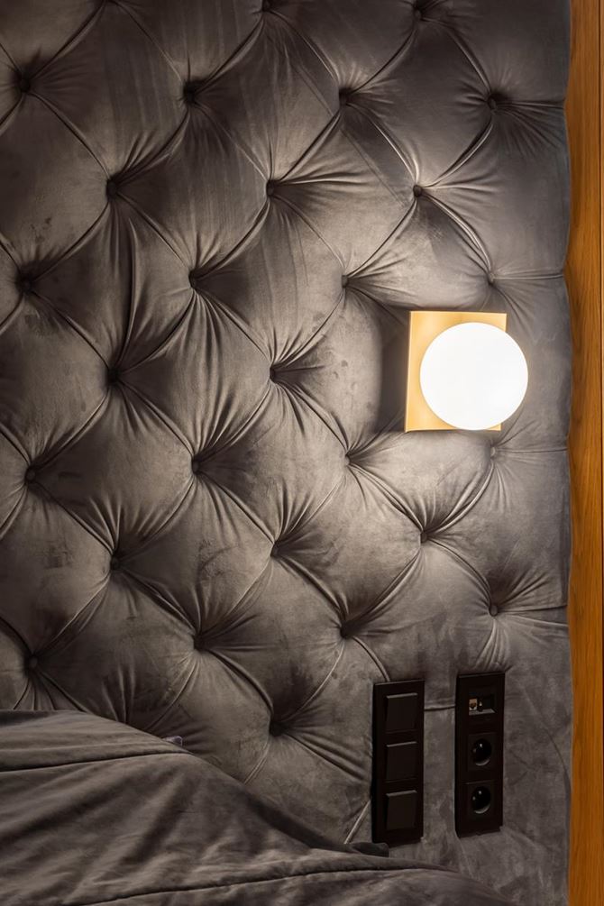 KInkiety AQForm w sypialni w domu zaprojektowanym przez Joannę Trelę
