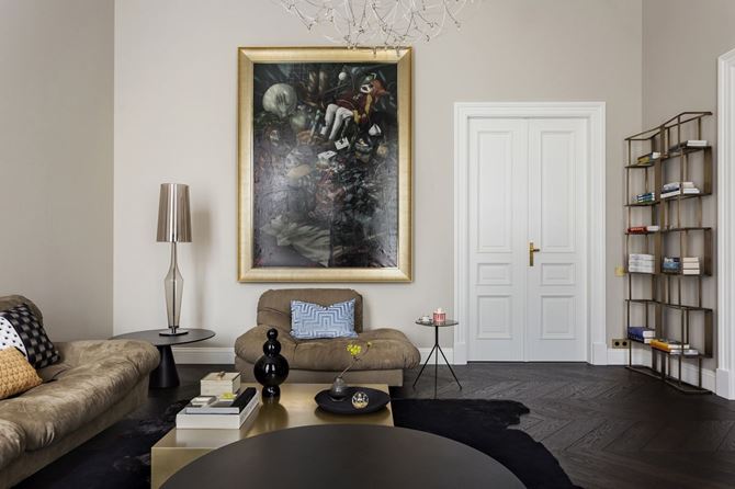 Ukłon w stronę włoskiego wzornictwa. Apartament na Foksal