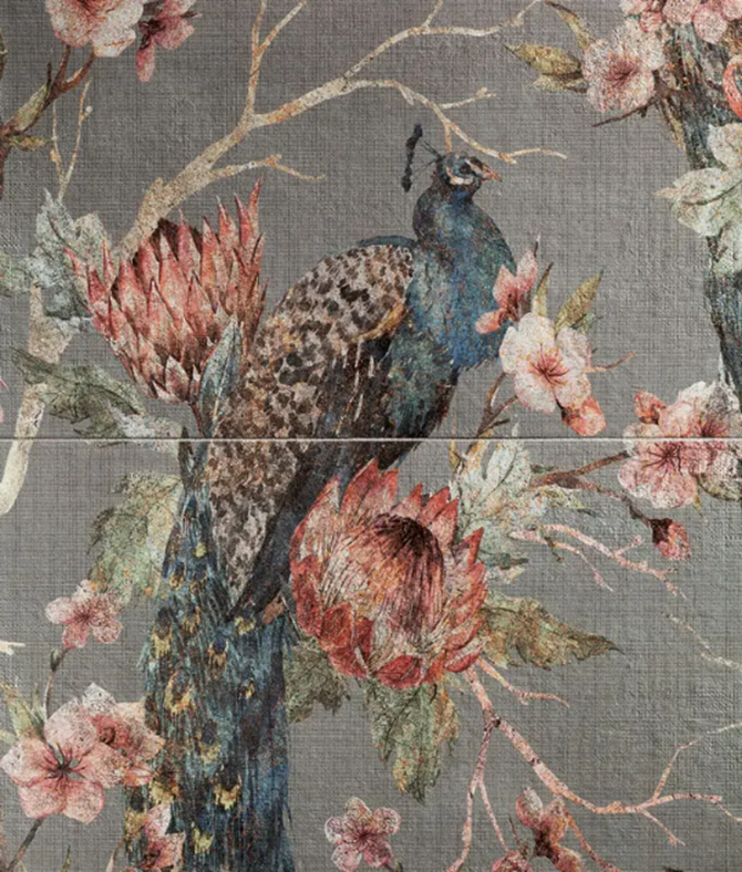 Detal płytki dekoracyjnej z kolekcji Tubądzin Tori Take