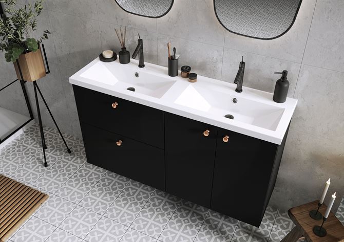 Podwieszana szafka łazienkowa z kolekcji Elita Kido