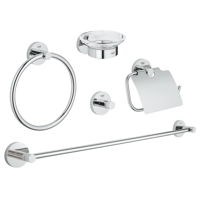 Grohe Essentials - Zestaw Akcesoriów Łazienkowych 5 - Domni.pl