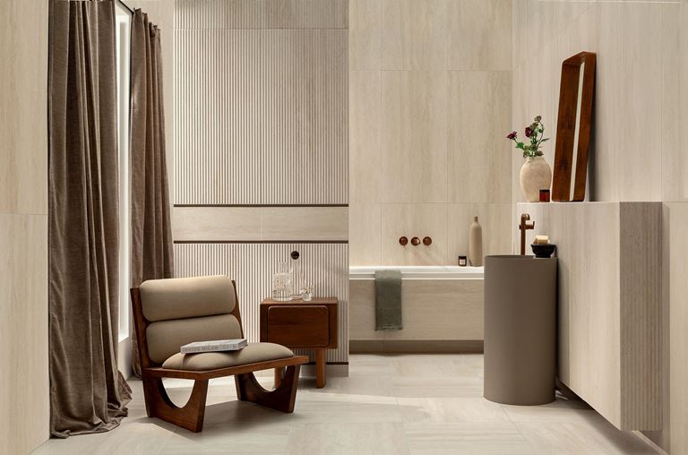 Płytki trawertynowe - pomysł na wnętrza inspirowane naturą