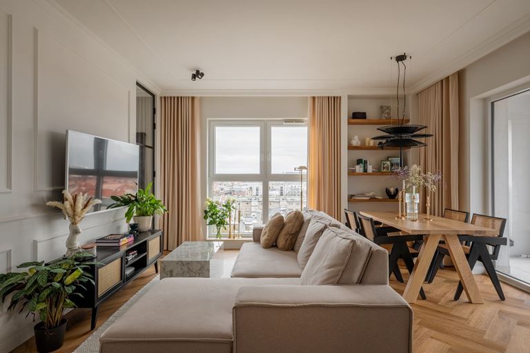 Harmonijne wnętrza 90-metrowego apartamentu w Poznaniu