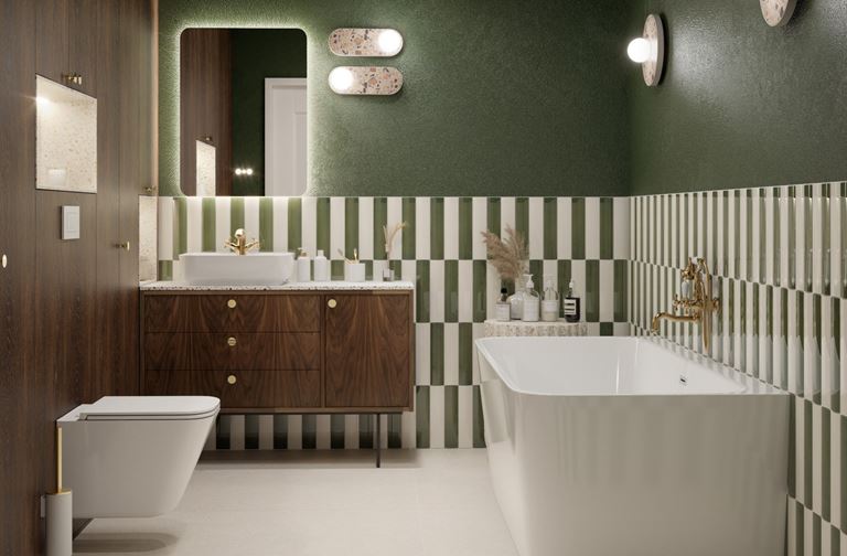 Zielone płytki do łazienki? Poznaj sposób na harmonijne wnętrze