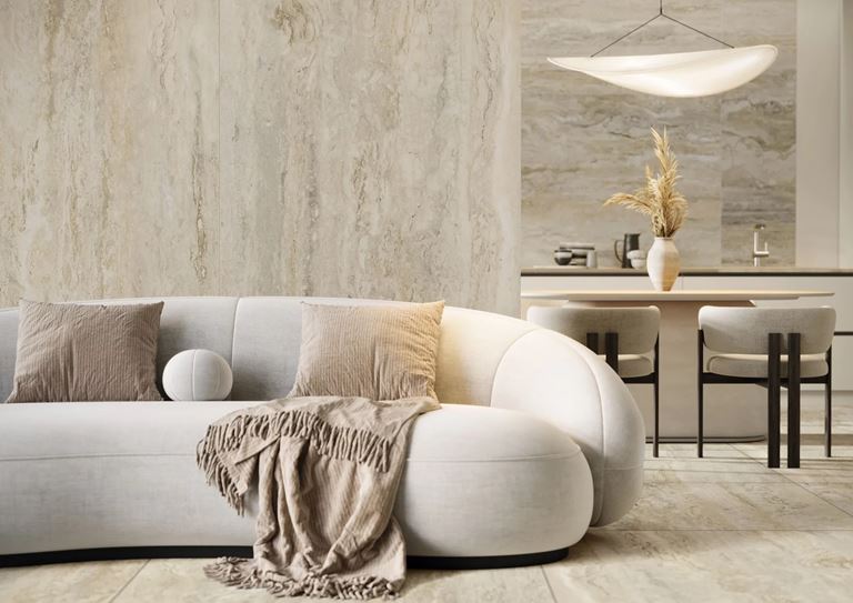 Płytki trawertynowe - pomysł na wnętrza inspirowane naturą