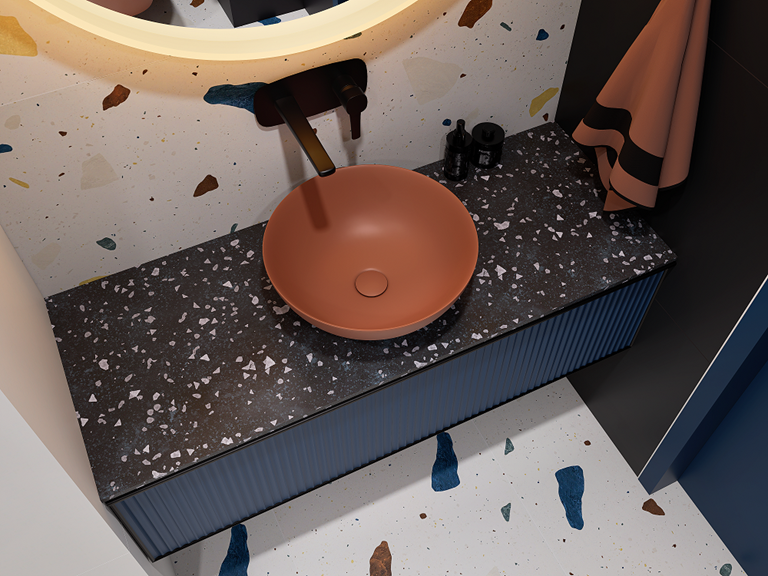 Kolorowa ceramika - pomysł na modną łazienkę 