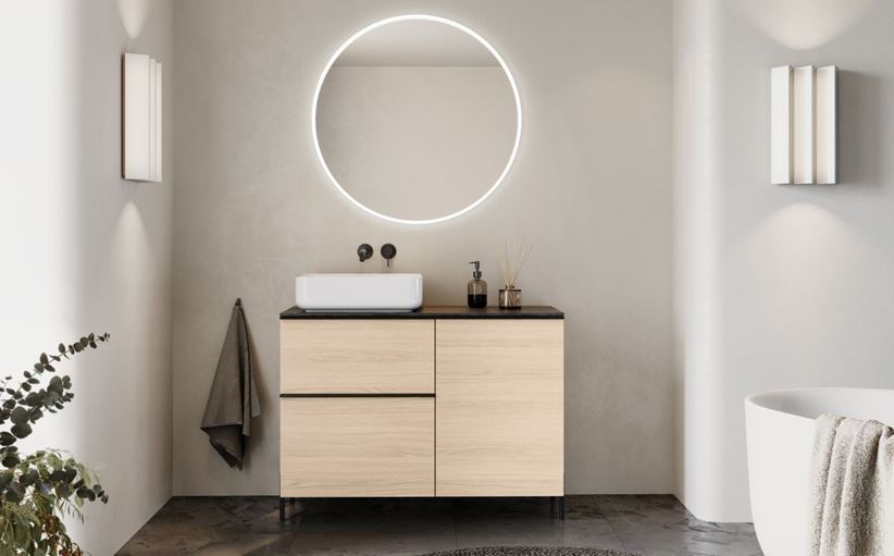 Jasna łazienka w minimalistycznej aranżacji