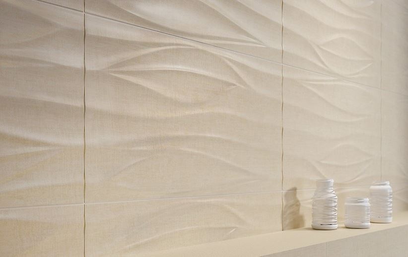 Detal płytki strukturalnej Cersanit Shiny Textile