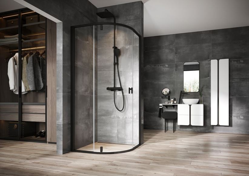 Łazienka w stylu industrialnym z kolekcją Ravak 10°