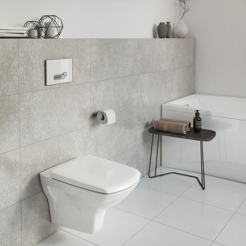 Szaro-biała łazienka w nowoczesnej aranżacji