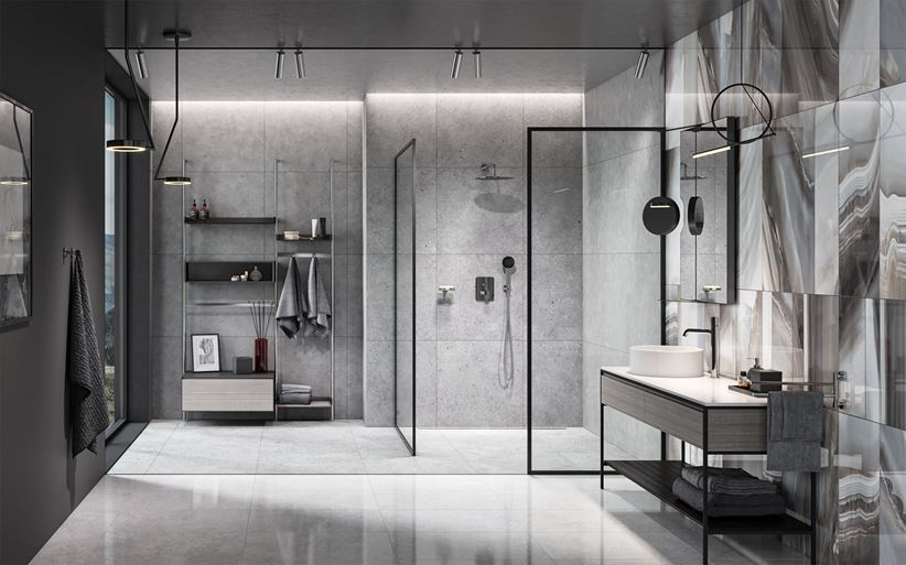 Chrom i metal w nowoczesnej łazience