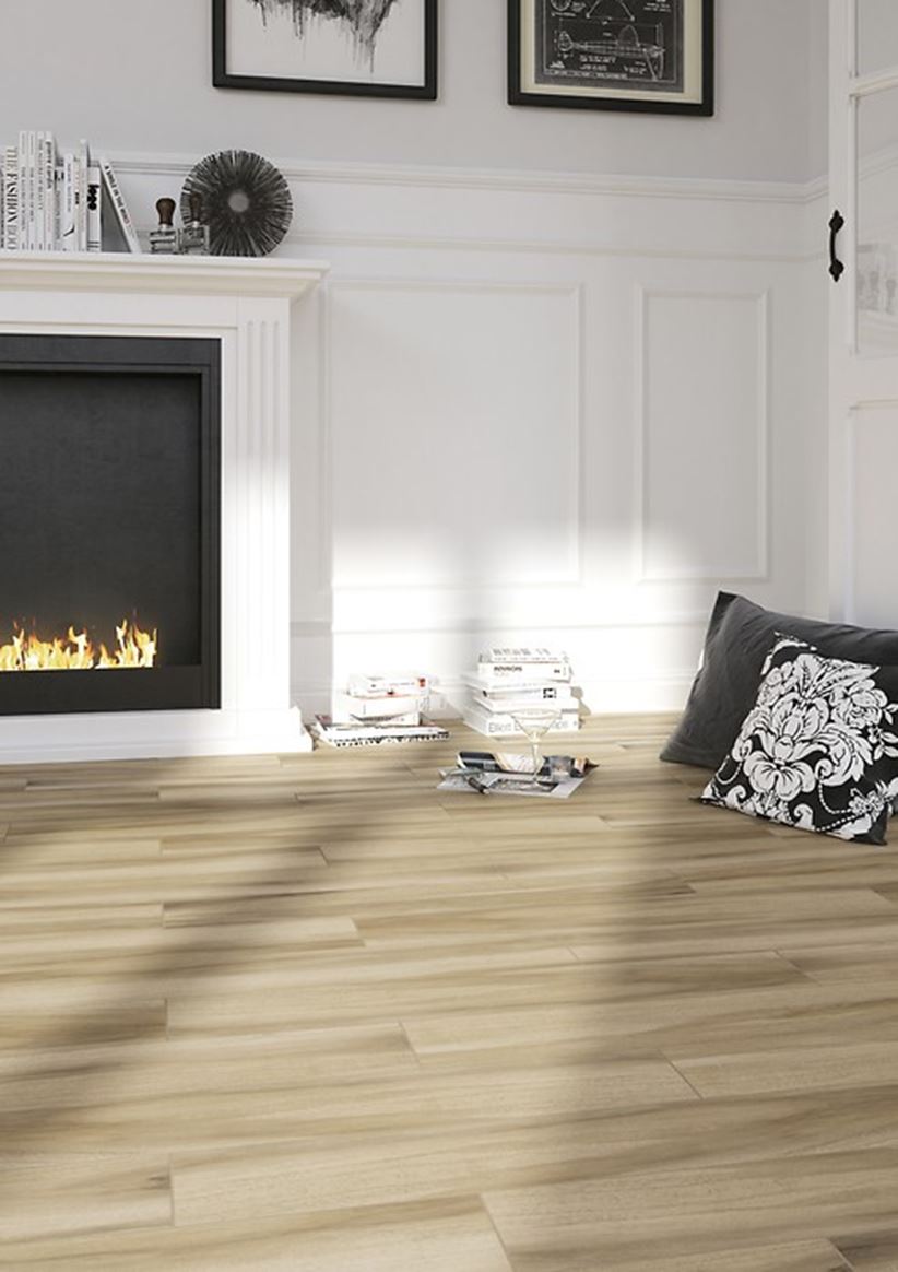 Detal drewnopodobnej posadzki Softwood 