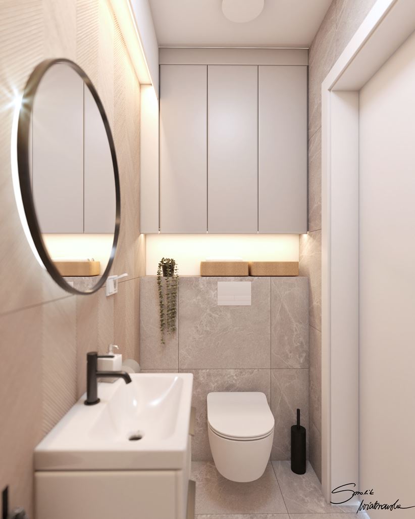 Pod wietlane Szafki W azience Nad WC Domni pl