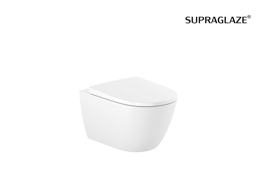 Miska WC podwieszana Rimless Vortex z powłoką Superglaze bez deski biała Roca Ona