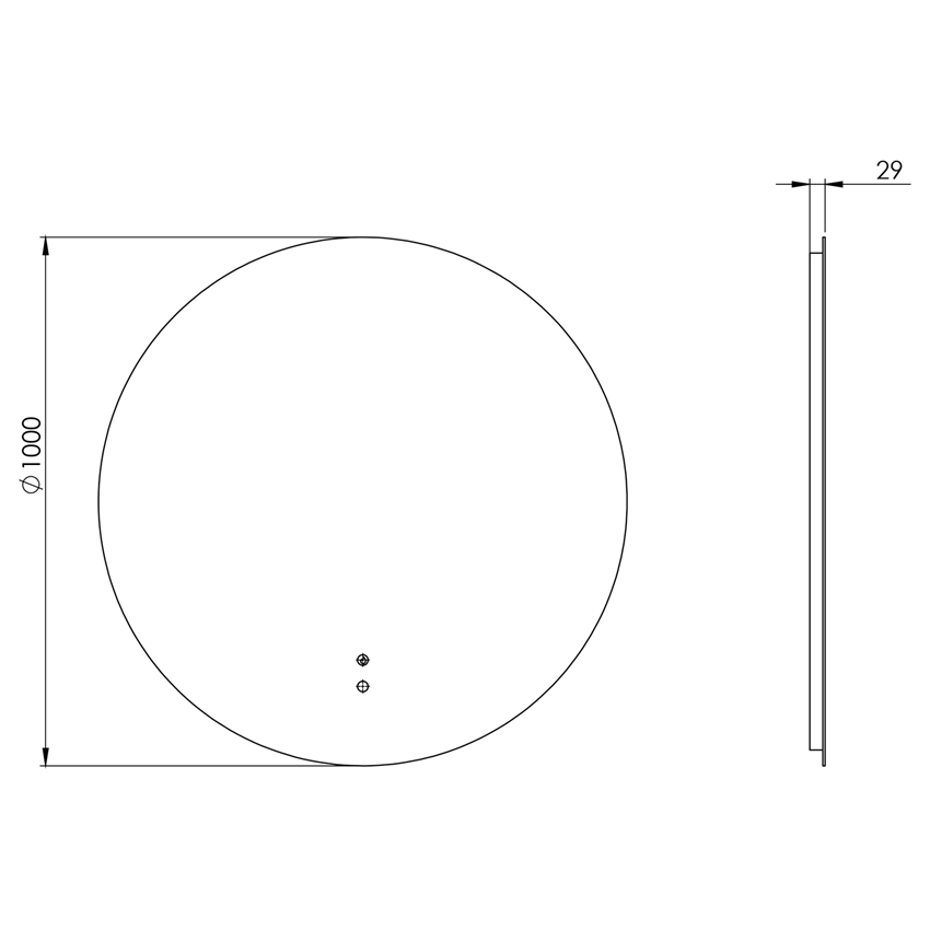 Lustro LED Round 100 cm Elita