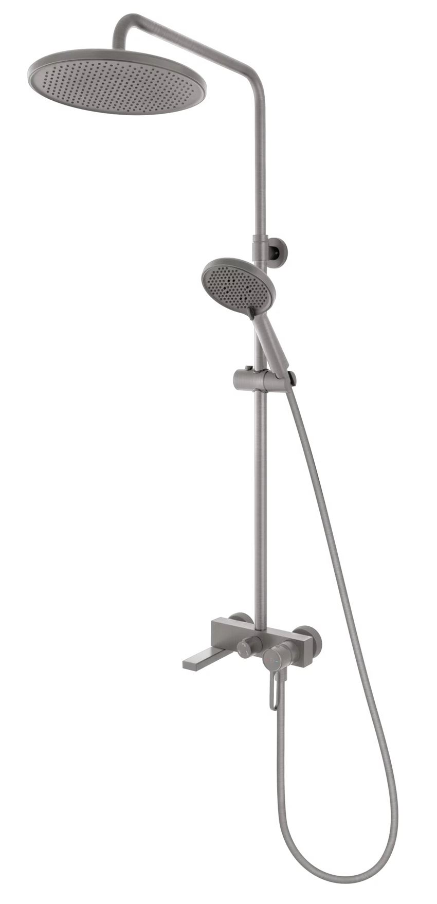 Zestaw prysznicowy z baterią gun metal FDesign Zaffiro