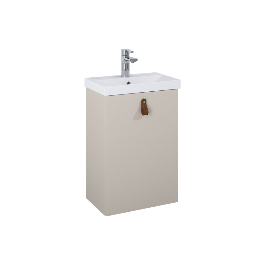 Szafka z umywalką bez uchwytów 45 cm Elita Kido 45 1D Fume Matt