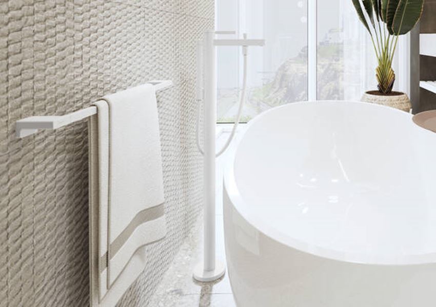 Wieszak na ręcznik 65 cm biały matowy Hansgrohe AddStoris Q