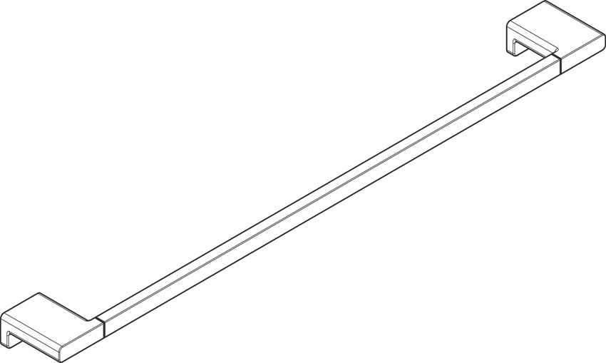 Wieszak na ręcznik 65 cm Hansgrohe AddStoris Q rysunek