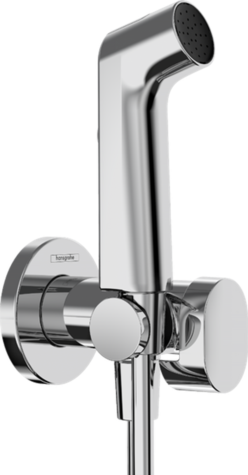 Bidetowa główka prysznicowa Bidette 1jet S EcoSmart z mieszaczem, uchwytem i wężem prysznicowym 125 cm chrom Hansgrohe