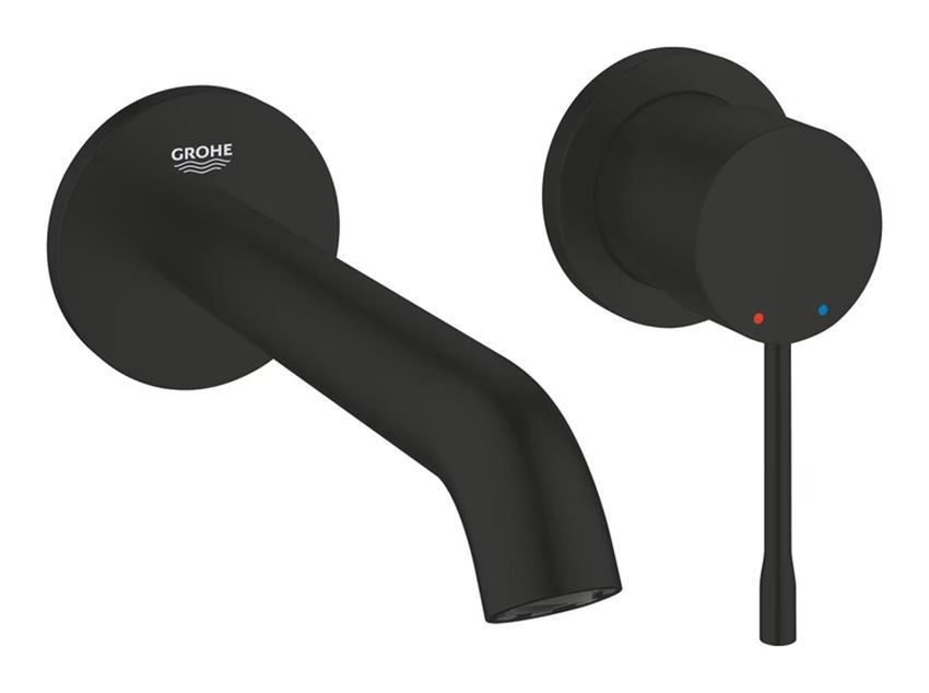 2-otworowa bateria umywalkowa M bez elementów do zabudowy podtynkowej matte black Grohe Essence