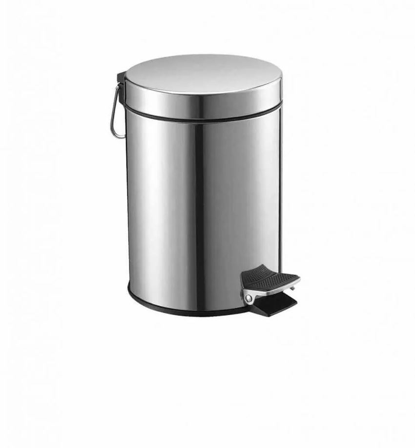 Kosz na śmieci pedałowy Standard 3l soft close stal polerowana Stella