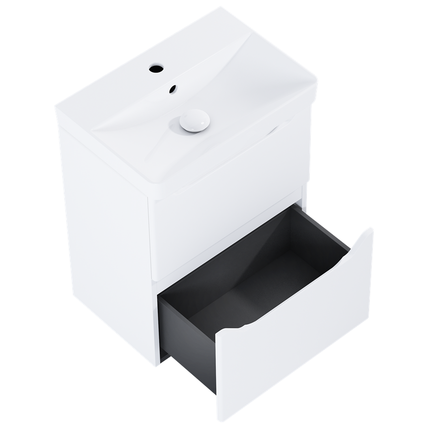 Szafka z umywalką 50 cm Elita Helo Compact 50 2S White Matt
