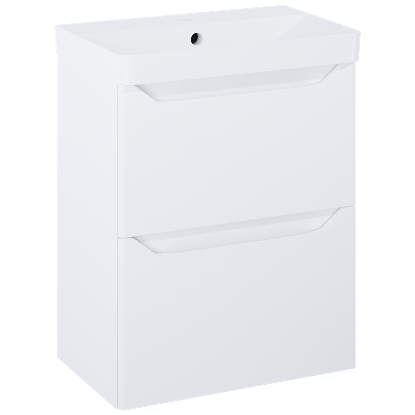 Szafka z umywalką 50 cm Elita Helo Compact 50 2S White HG