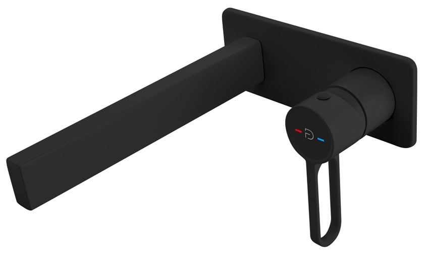 Bateria umywalkowa podtynkowa czarna FDesign Zaffiro