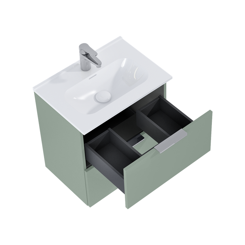 Szafka z umywalką 50 cm Elita Street Plus 50 2S Sage Matt