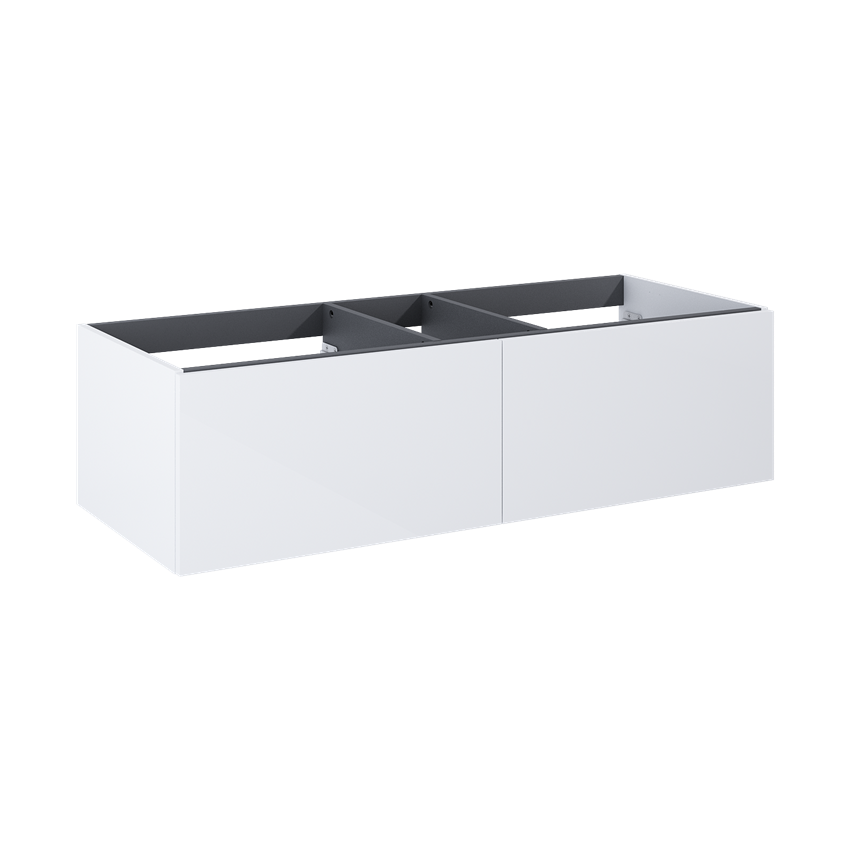 Komoda, bez uchwytów i umywalki 120 cm Elita Look Slim 120 2S White HG