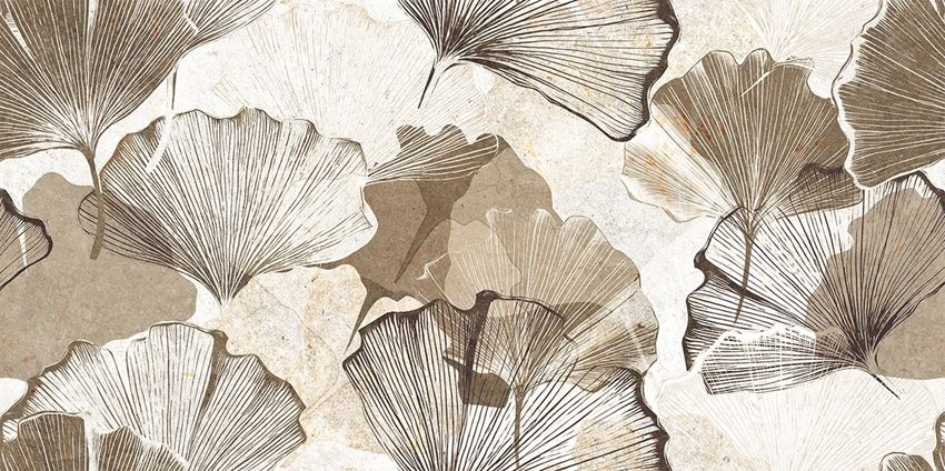 Płytka dekoracyjna 59,8x119,8 cm Azario Korfu Leaves Dekor