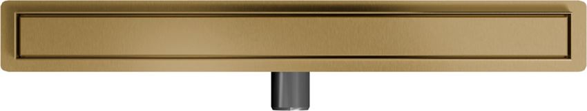 Odwodnienie liniowe z rusztem uniwersalnym 70 cm złoto szczotkowane IÖ Nord Slim