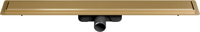 Odwodnienie liniowe z rusztem uniwersalnym 80 cm złoto szczotkowane IÖ Nord Slim